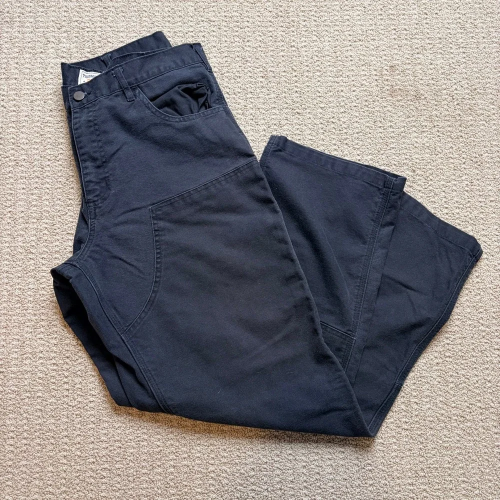 Tecmela FR Flame Resistant Double Knee Work Pants Mens 36x32 Navy Blue Utility
